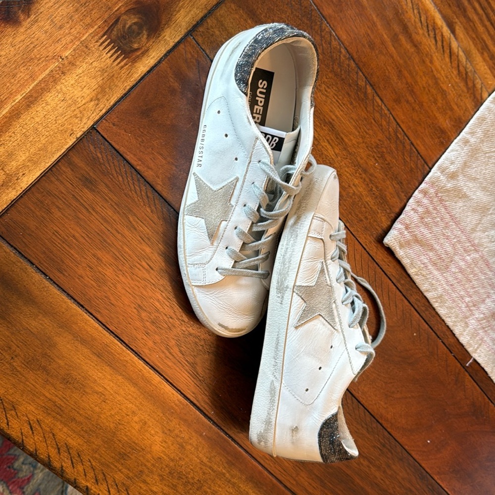 Golden Goose with Glitter cheetah print